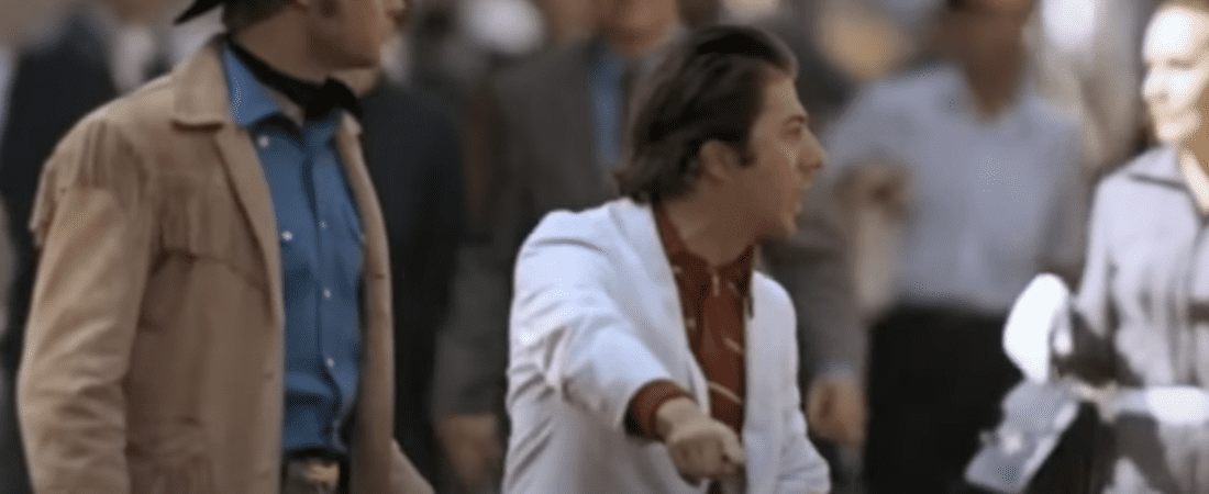 “I’m Walking Here, I’m Walking Here” – Midnight Cowboy